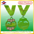 Promotion Dance Medals with Neck Ribbon Classic Music Medal with Tape Zinc Alloy Die Casting Painted Flower Medal with Neck Lanyard (LZY-00020130016)